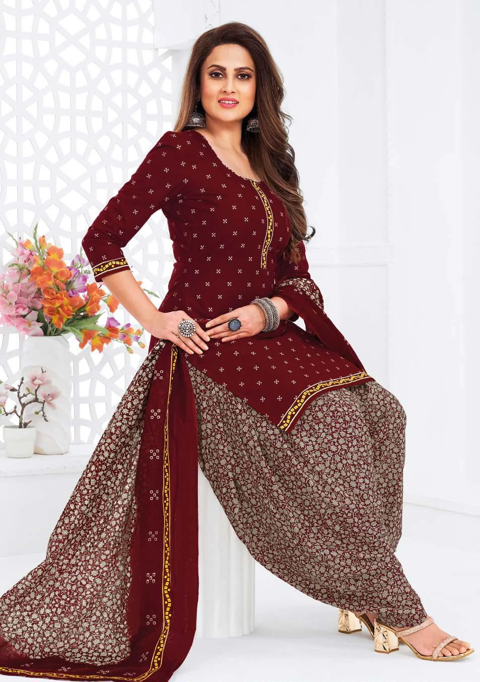 Ganpati Vaishali Vol 8 Pure Cotton Wholesale Salwar Suit Catalog — Wholesale Salwar Suits, Ganpati wholesale from Surat — view 4